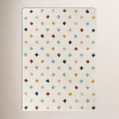 Bartucca Multicolored Diamond Shag Area Rug