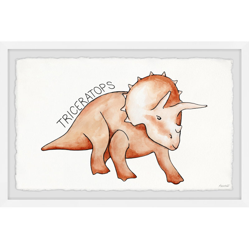 Boxley Baby Triceratops Dinosaur, reproduction encadrée, H 12 po x l 18 po x P 1,5 po
