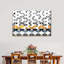 Motif géométrique triangulaire sur toile-140788822