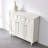 White Solid + Manufactured Wood Shoe Storage Bench
