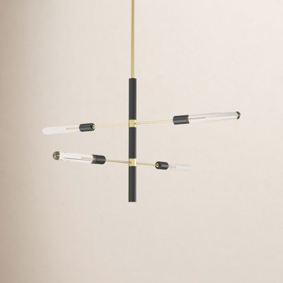 Christopher 4 - Light Steel Sputnik Chandelier
