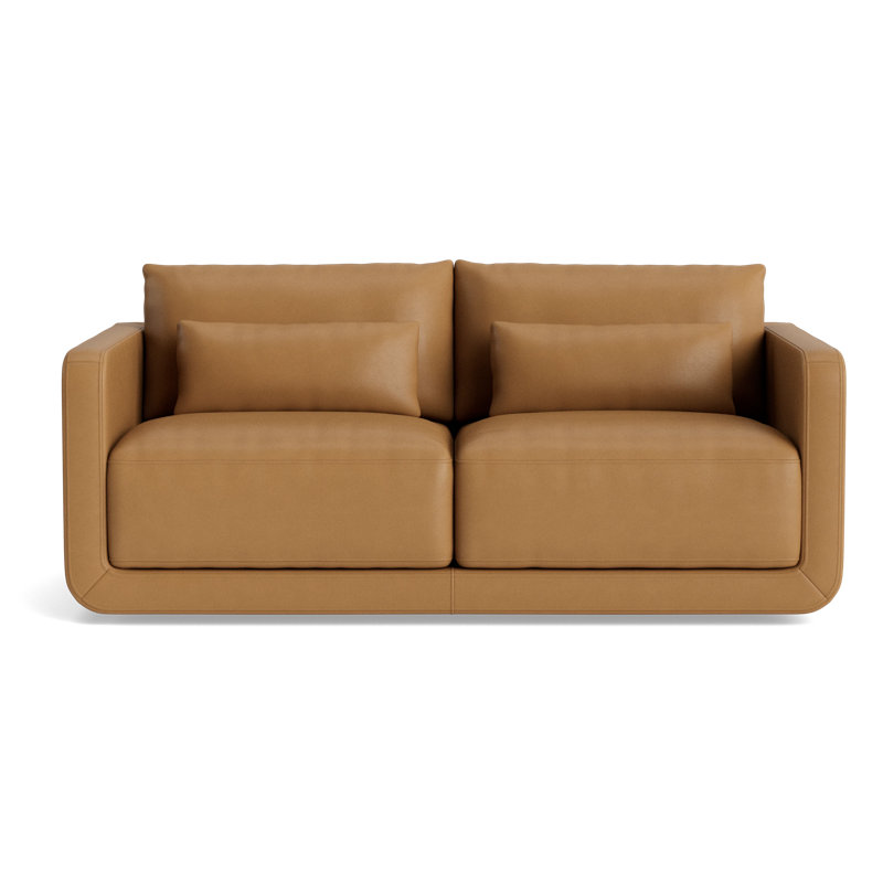 Eva Loveseat (70"), Bison Butterscotch Top Grain Leather