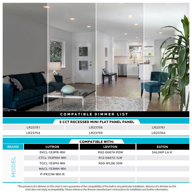 Copper Ultra Thin LED Recessed Lighting Kit with Adjustable Color Temperature