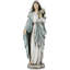 Statue de la Bienheureuse mère Mary - statue de la Vierge Marie de 14 pouces, décoration de maison élégante peinte à la main Saint Mary pour la cour de la cour