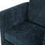 Fauteuil d'appoint pivotant en tonneau bleu marine-130132368