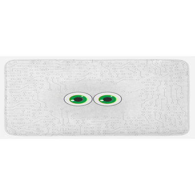 Modern & Contemporary Solid Color Polyester Kitchen Mat