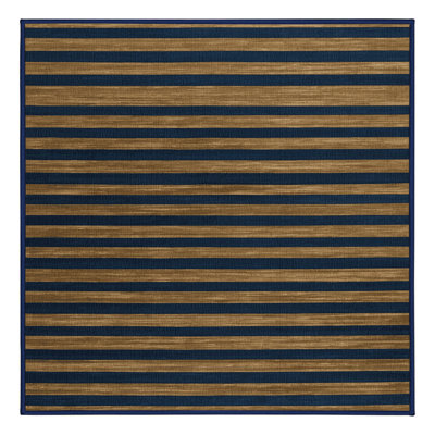 Machine Washable Horizontal Stripes Gray Area Rug
