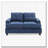 Chic Transitional Loveseat In Navy Blue-1211050904