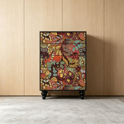 Commode 5 tiroirs en bois massif