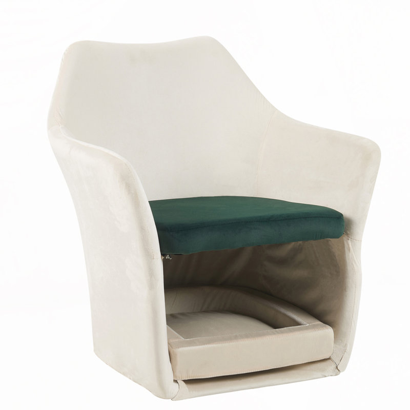 Fauteuil de loisir rembourré, H 29,5 po x l 27,25 po x P 20,8 po
