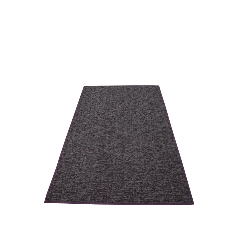 Elemental Accent Rug - Purple Distressed Geometrical Print, Oval 4' x 6'