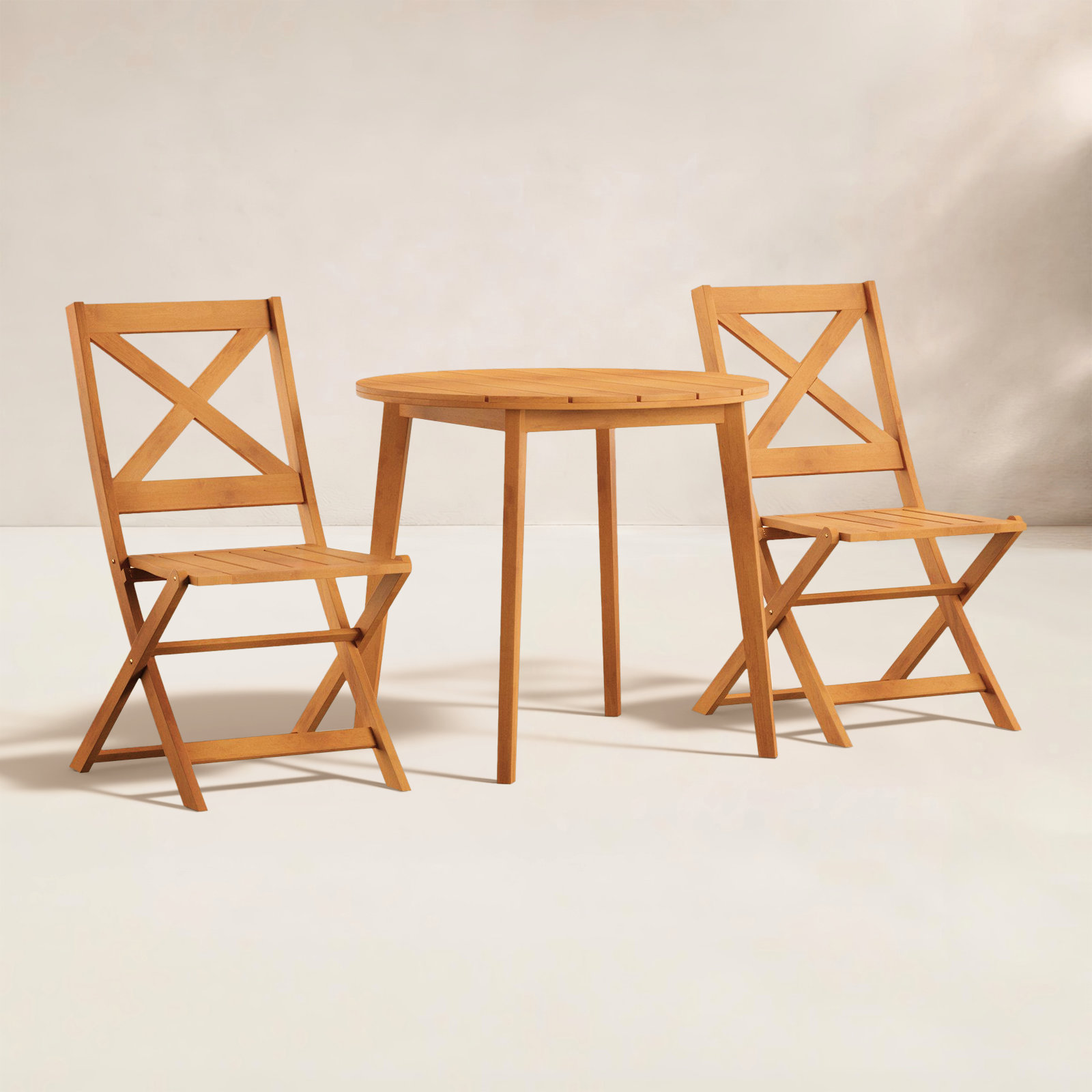 Dani 32" Eucalyptus Patio Bistro Set