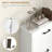Shoe Cabinet, Shoe Storage Cabinet With 3 Large Fold-Out Drawers