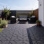 Carreau de terrasse emboîtable en plastique à texture géométrique L 12 po x l 12 po avec 12 bandes de bordure, 4 pièces d'angle et 1 paire de gants (ensemble de 44)-124453098