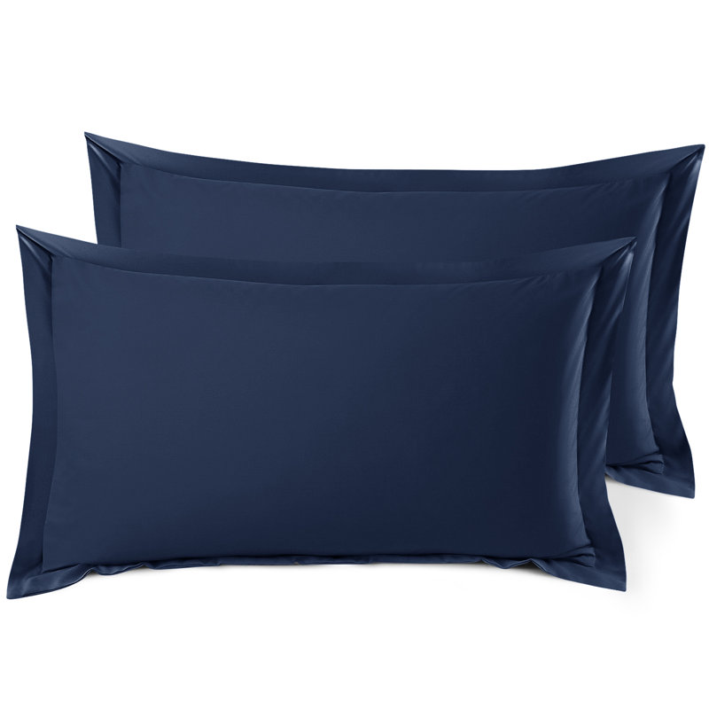 Taie décorative 100% polyester , Bleu marine, 20 po x 26 po