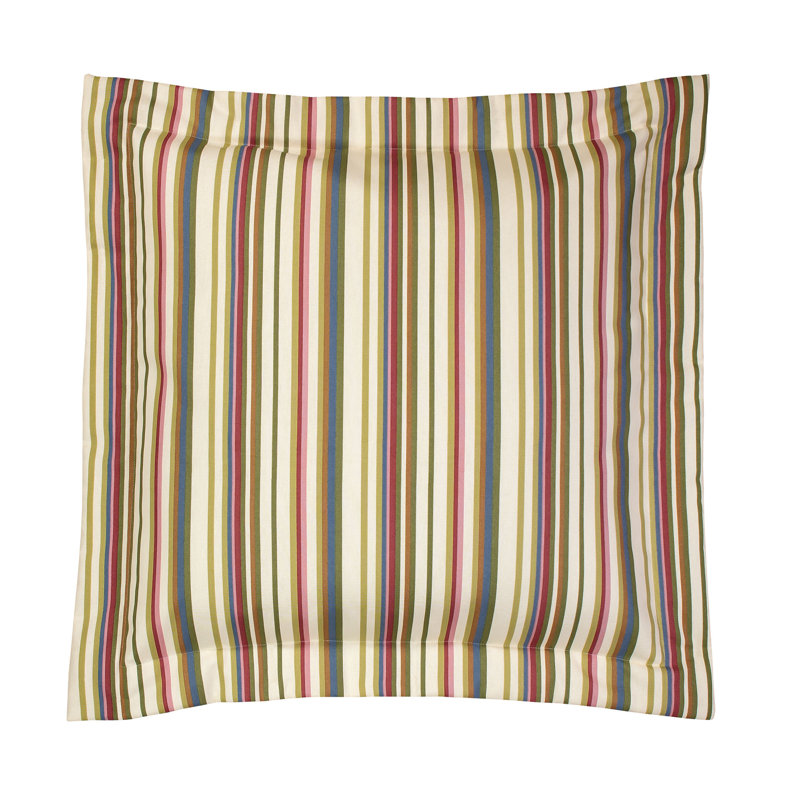 Virginia Multi Traditional Cotton Stripe Euro Sham