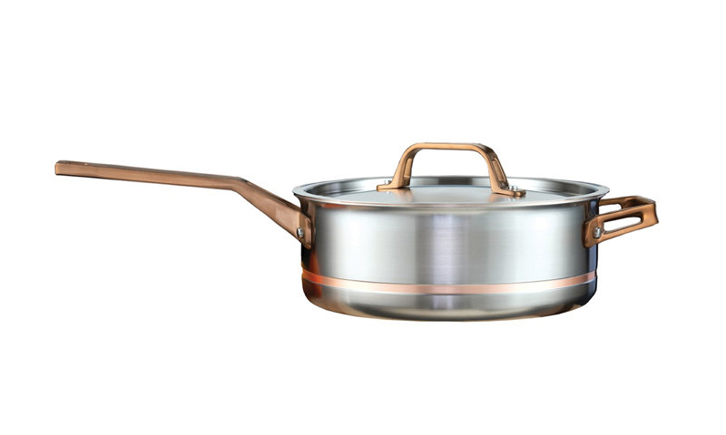 Sauteuse Meyer CopperClad 4L avec couvercle