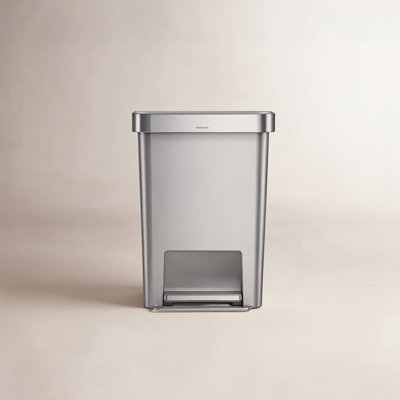 simplehuman 12gal Soft-Close Step-On Can