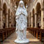 Statue de la Vierge Marie en prière pour l'extérieur, à des fins de décoration sacrée et de dévotion.