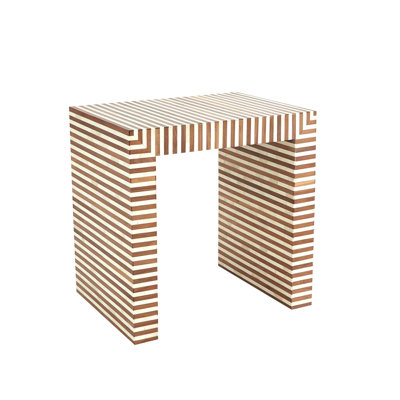 Sienna Nesting End Table-Walnut/Bone-Lg