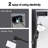 28" Infrared Electric Fireplace Insert with Touch Panel & Crackling Sound