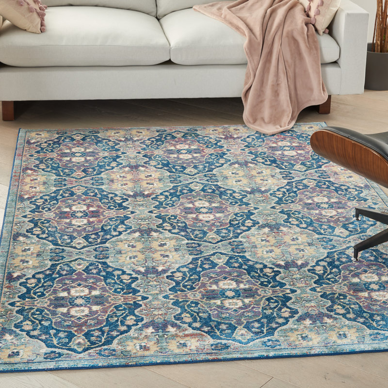 Floral Indoor Rug, Rectangle 7'10" x 9'10"
