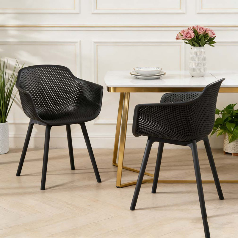Ensemble de chaises d'extérieur, Jaune