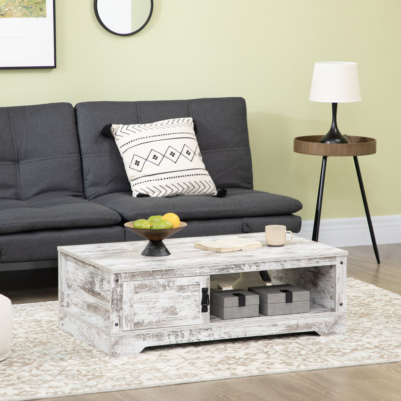 Johntai Coffee Table, Rustic White