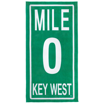 Serviette de plage 100% coton Marina Mile Zero Key West