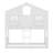 Twin Over Twin House Bunk Bed With Roof, Windows-109554515