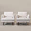 Ensemble de 2 fauteuils pivotants rembourrés Miller-1676801466