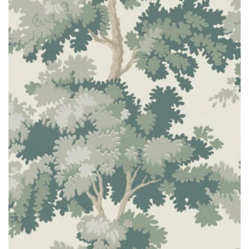The House of Scalamandre Light Green Raphael Floral Wallpaper Roll by Sandberg