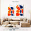 Formes bleues orange Avery 