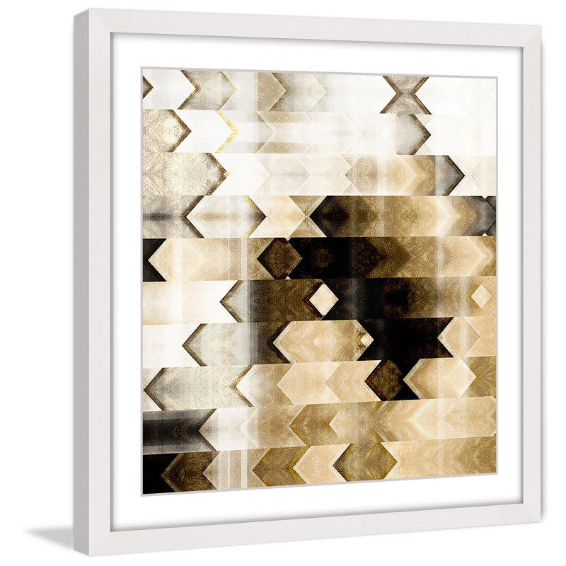 " Deaf Echo " by Marmont Hill, 24" H x 24" W x 1.5" D, White Framed