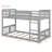 Twin Over Twin Bunk Bed With Ladder-1267253185