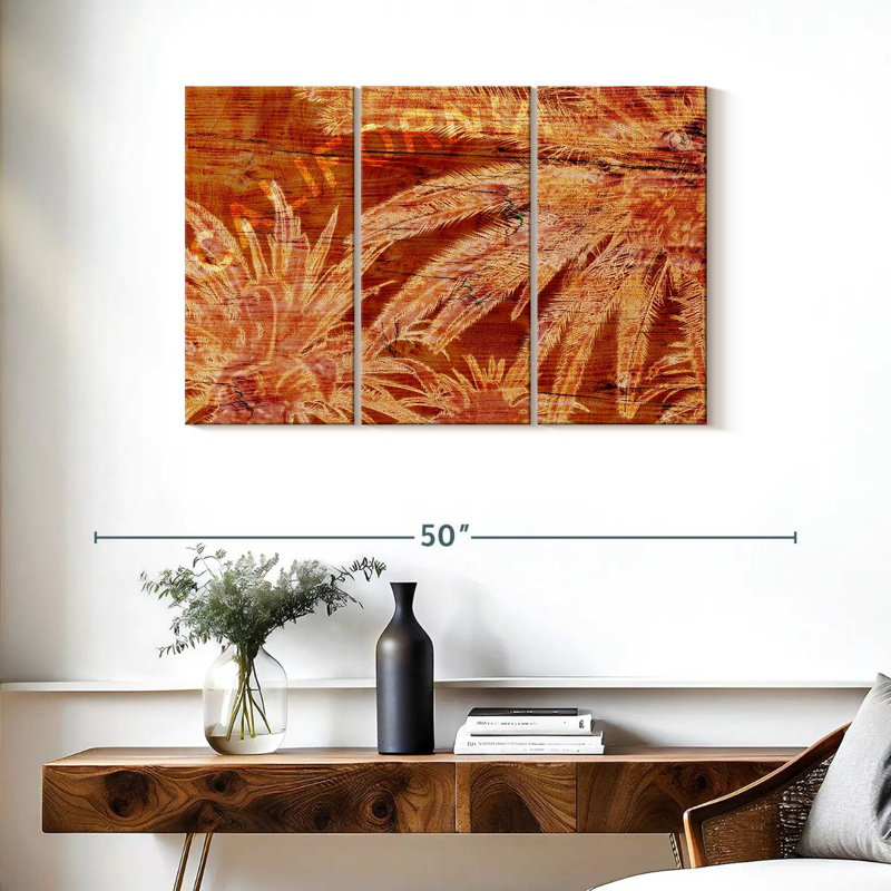 Harnek Orange Palm Grove, 24" H x 38" W