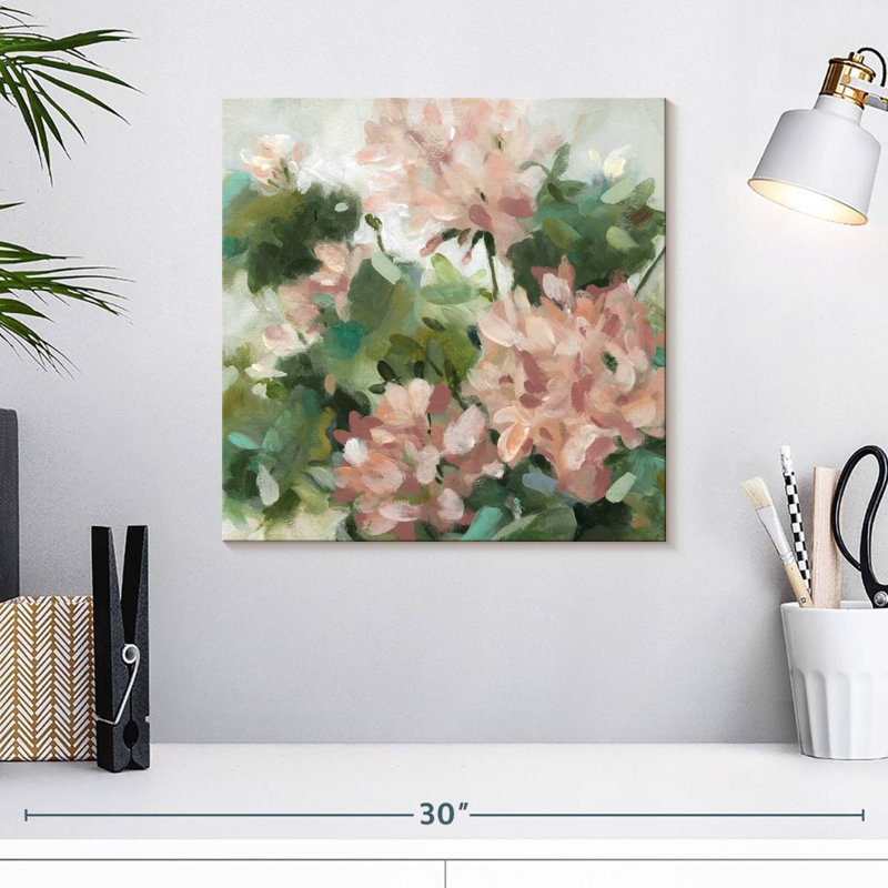 Geranium Garden, 16" H x 16" W