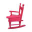 Siège à bascule Rose Red - adapté pour le soutien du dossier en bois franc massif à l'intérieur et à l'extérieur Chaise facile à assembler Fauteuil à poids limité de 110 lb, reposant pour tous les réglages