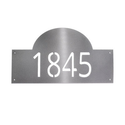 Plaque d'adresse murale 1 ligne