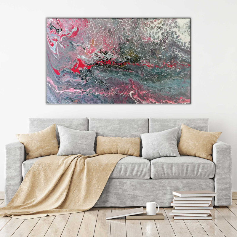 "rose horizon" par lawrence studios, reproduction d’art sur toile tendue, 36 po x 60 po x 1,5 po