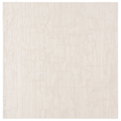 Shynel Ebony Hand Tufted Wool Pile Solid Color Rug