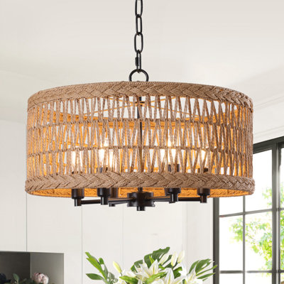 Lustre tambour 6 lumières Beatric