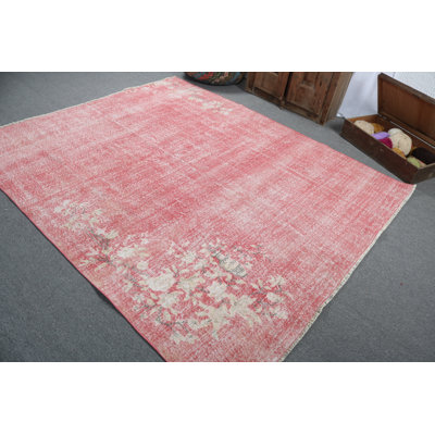 Tapis traditionnel turc tissé à la main avec des motifs éclatants, idéal pour un riche décor ethnique