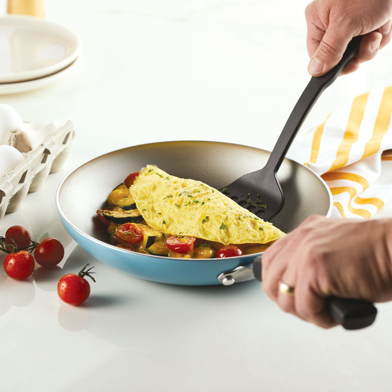 Aqua Blue 14-Piece Nonstick Aluminum Cookware Set