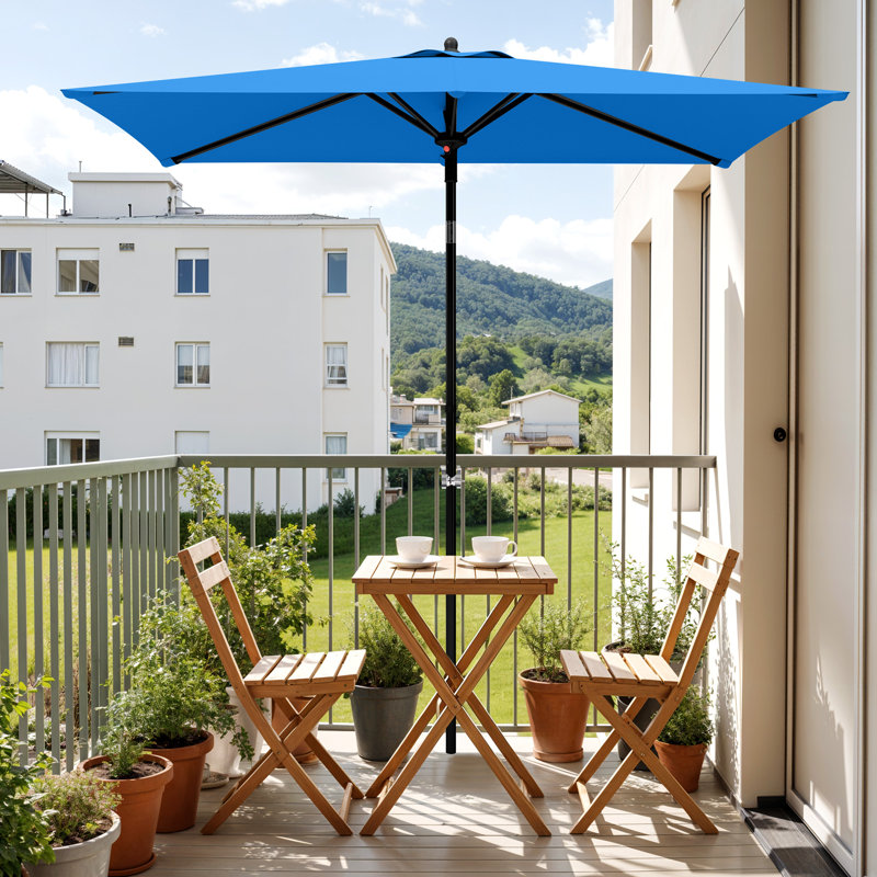 210cm Balcony Parasol, Blue