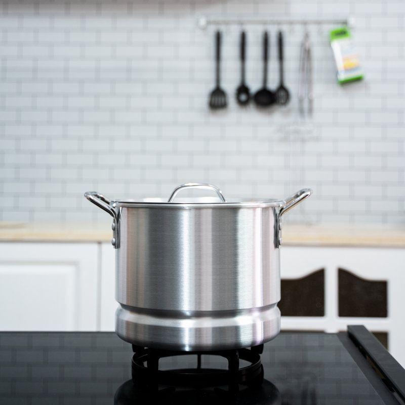 32 Quart Aluminum Tamale Steamer Pot with Lid