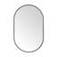 Miroir mural ovale en métal-341422516