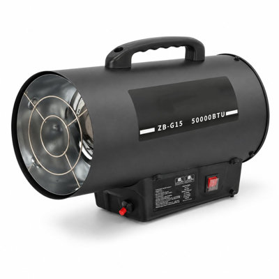 50,000 BTU Propane Forced Air Heater, Portable LP Gas Heater with Tip‑Over and Overheat Protection for Garage, Jobsite, Warehouse and Farm Use