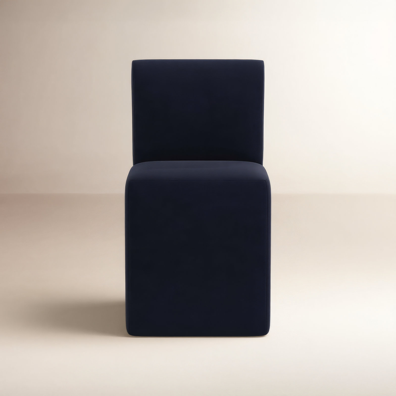 Mendy Linen Parsons Dining Chair, Classic Ink Performance Velvet