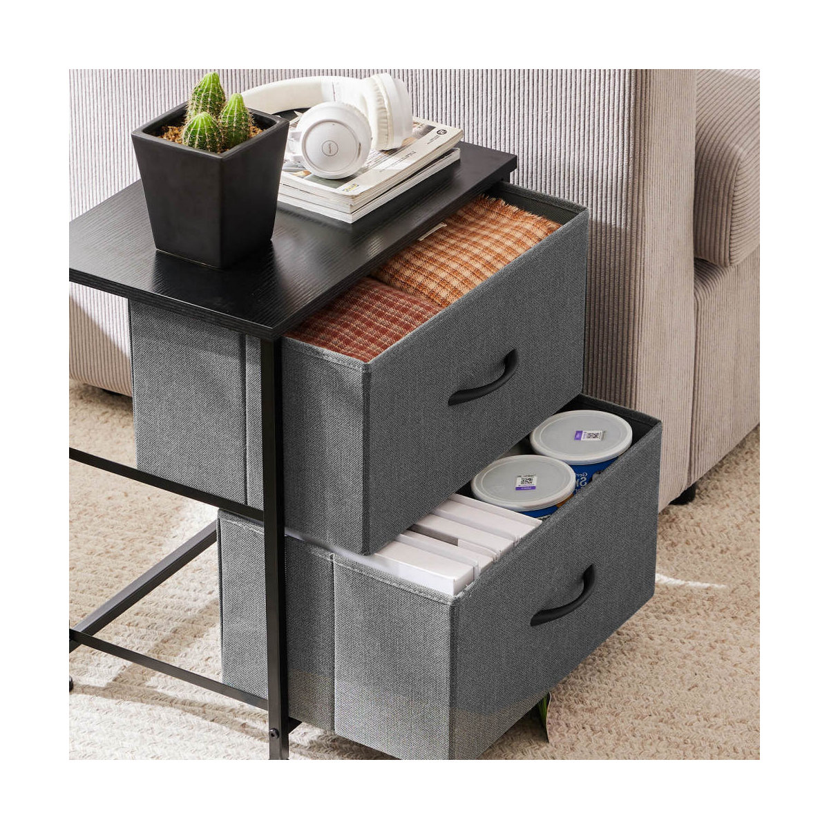 Rebrilliant Mehrun 2 Drawer Storage Drawer | Wayfair
